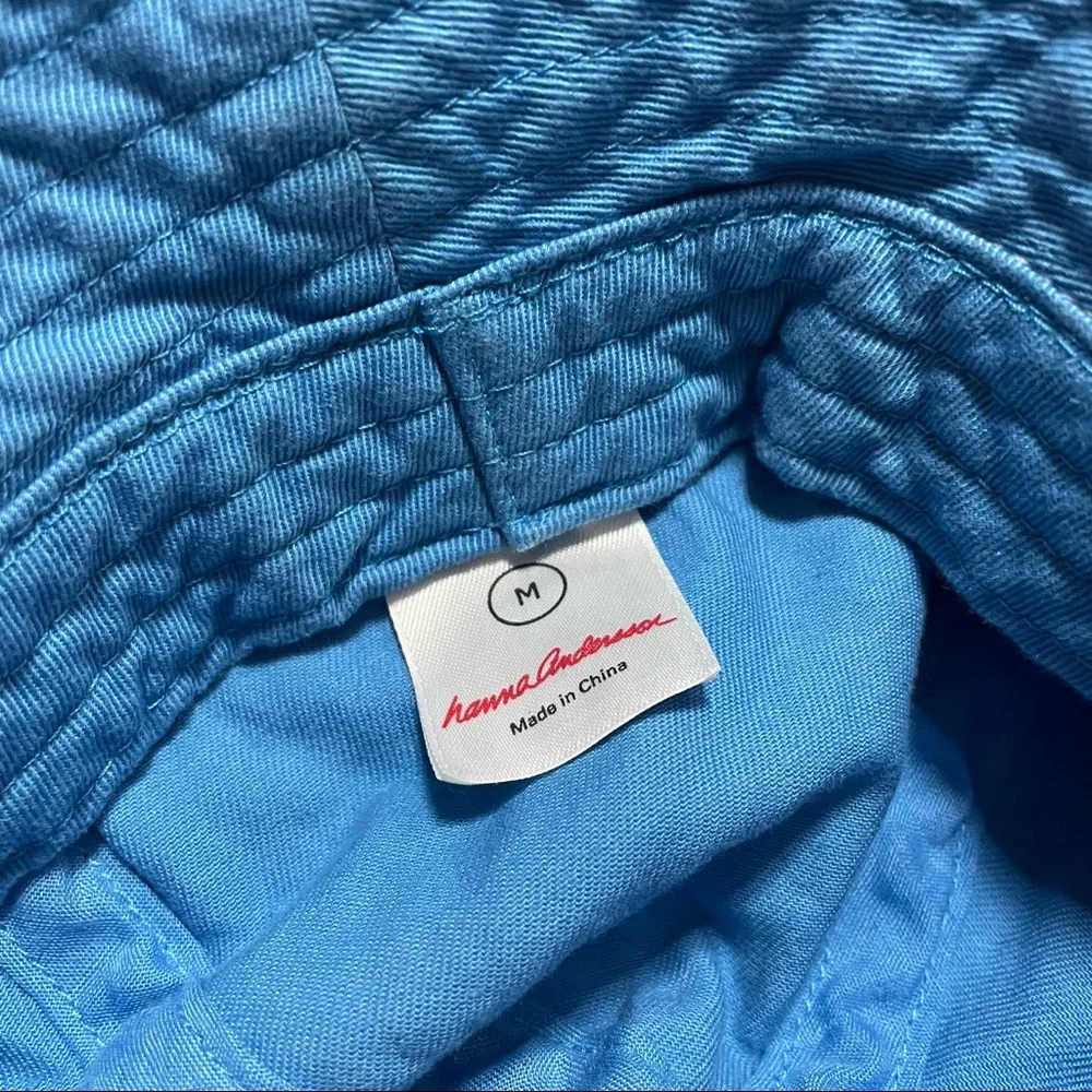 Hanna Andersson Sunblock Floppy Sun Hat Light Blue Summer Outdoor Outerwear